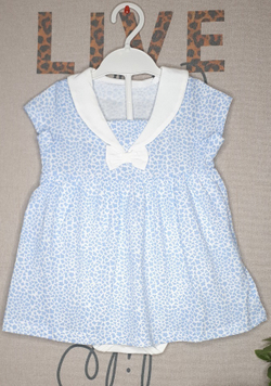 Боди платье Лето (голубой)