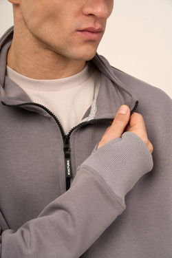 Толстовка KUL'TURA "ZIPPER" Ртуть