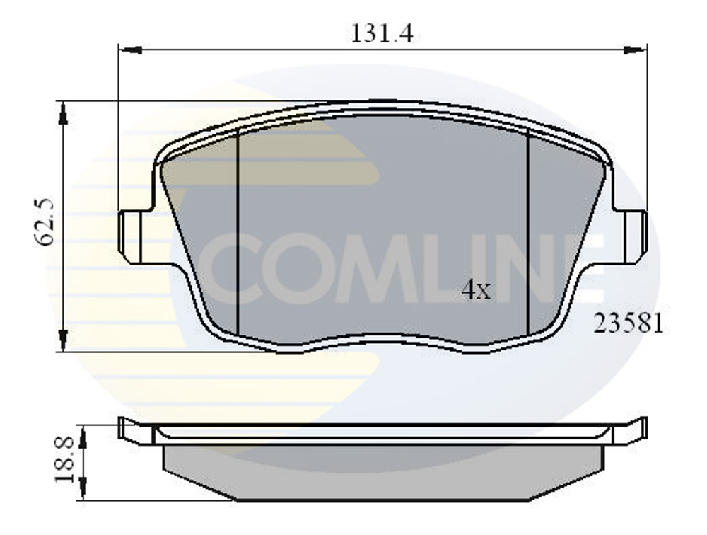 COMLINE - CBP01147-CML - Brake Pad Set, disc brake