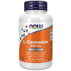 Now Foods L-Carnosine 500 mg 50 / 100 veg capsules, Карнозин !!!Срок 08.2025