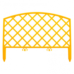 Забор декоративный "Сетка", 24 х 320 см, желтый, Россия, Palisad