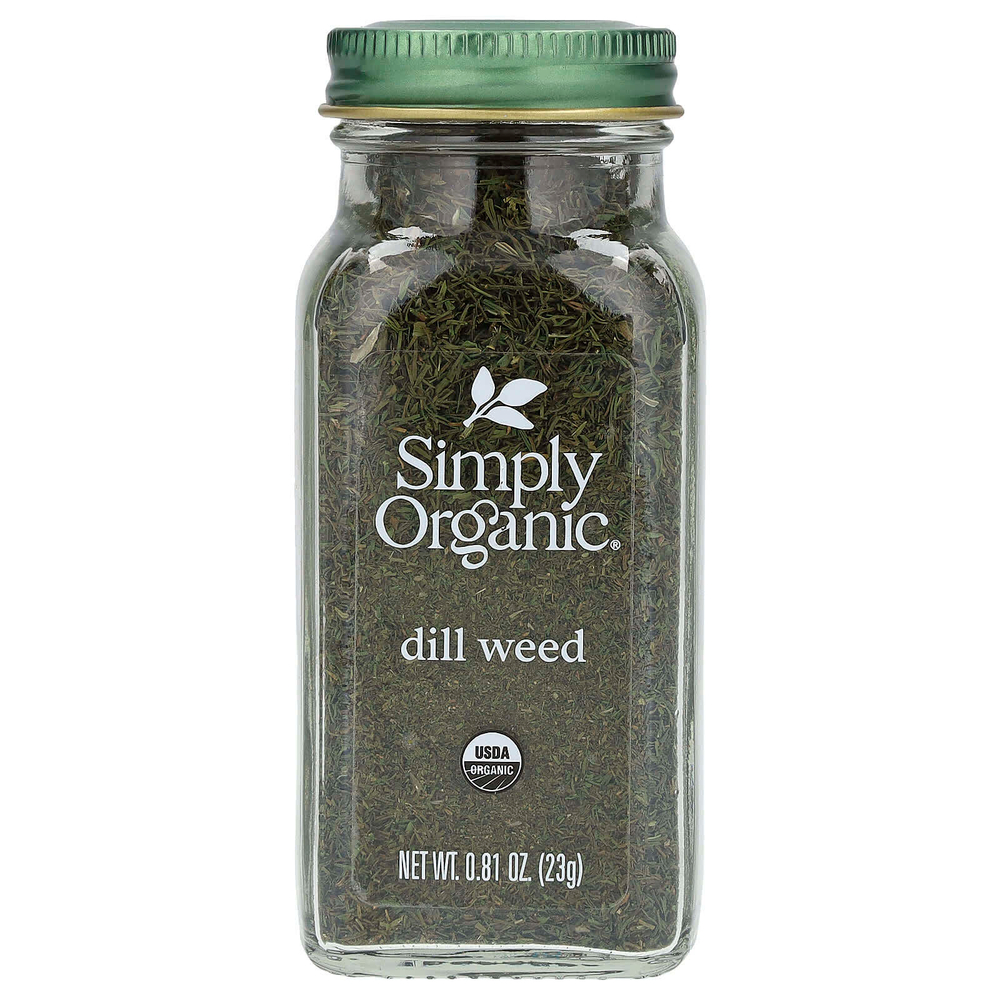 Simply Organic, укроп, 23 г (0,81 унции)