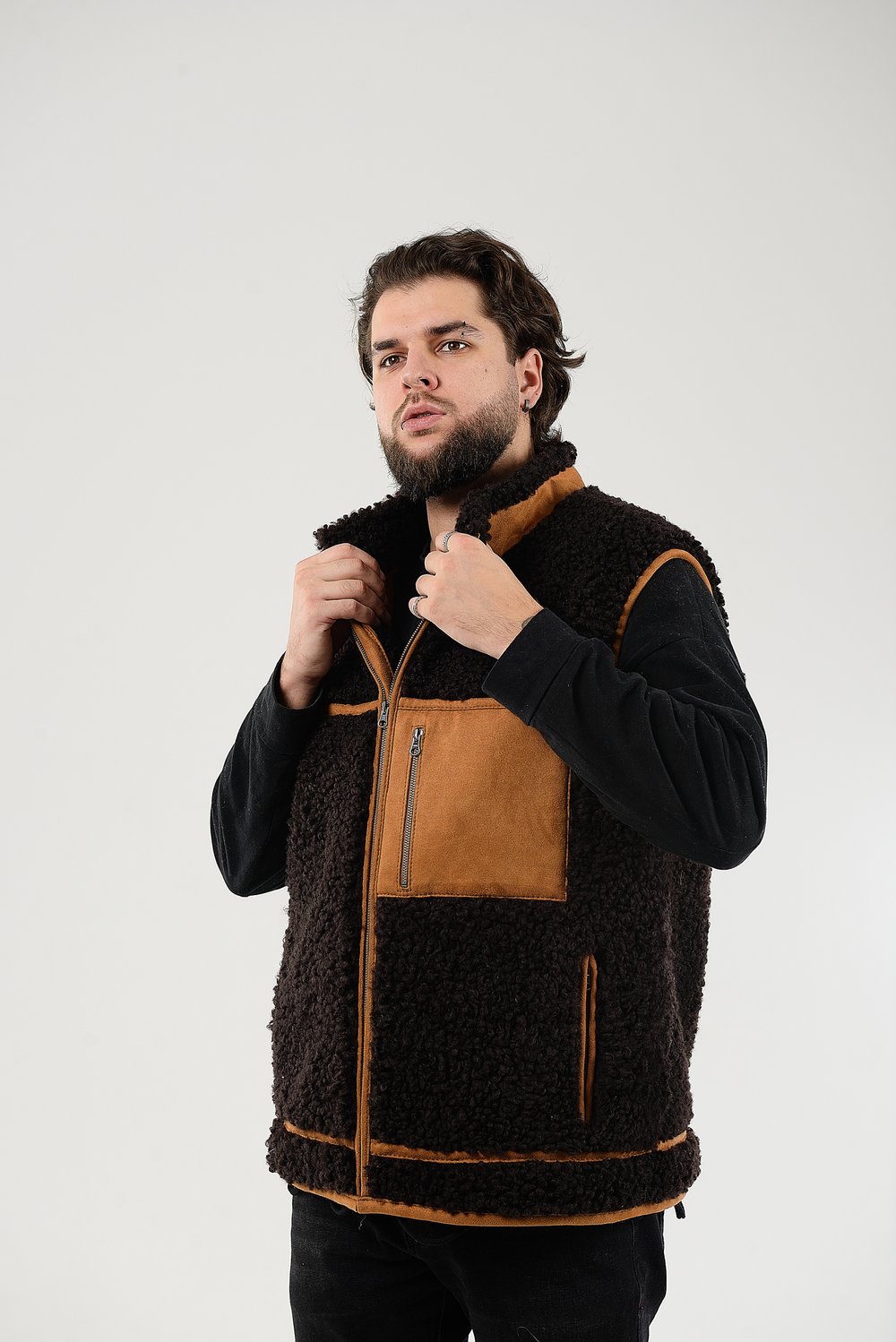 Жилет мужской из овчины