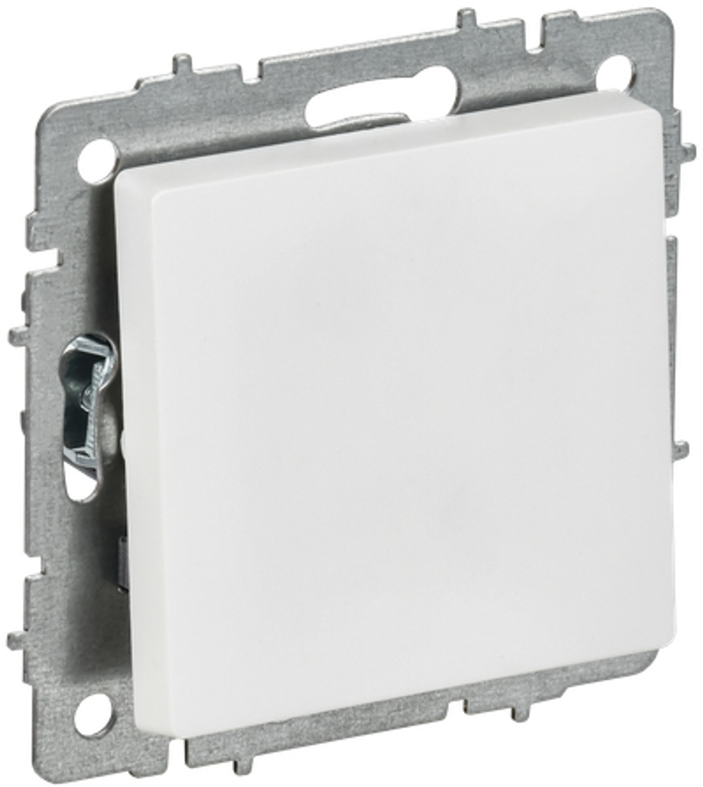 BRITE Выключатель 1-клавишный проходной 10А ВС10-1-6-БрАБ арктический белый IEK