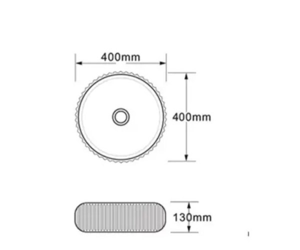 Раковина-чаша Bronze de Luxe изумрудная/белая, 400х400х130