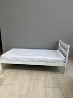 Кровать подростковая "Софа 1" 180*90 см белый без борта, (СЧ)