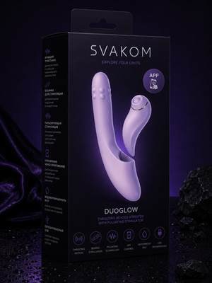 Интерактивный вибромассажёр 2в1 DuoGlow