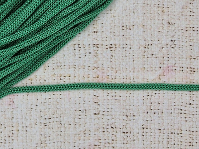 Шнур полипропиленовый вязаный 5 мм, зелёный