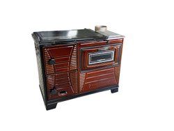 Печь отопительно-варочная на дровах Hosseven 4007 TUĞLALI (МАЖИЛИК) (с одной духовкой и крышкой)