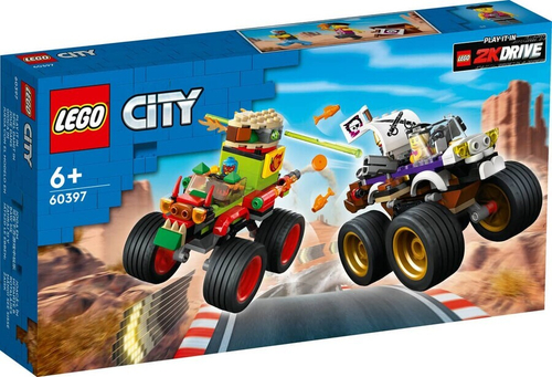 Конструктор LEGO City 60397 Крутые aвтомобили Гонка на грузовиках-монстрах