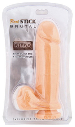 Реалистичный фаллос с мошонкой на присоске