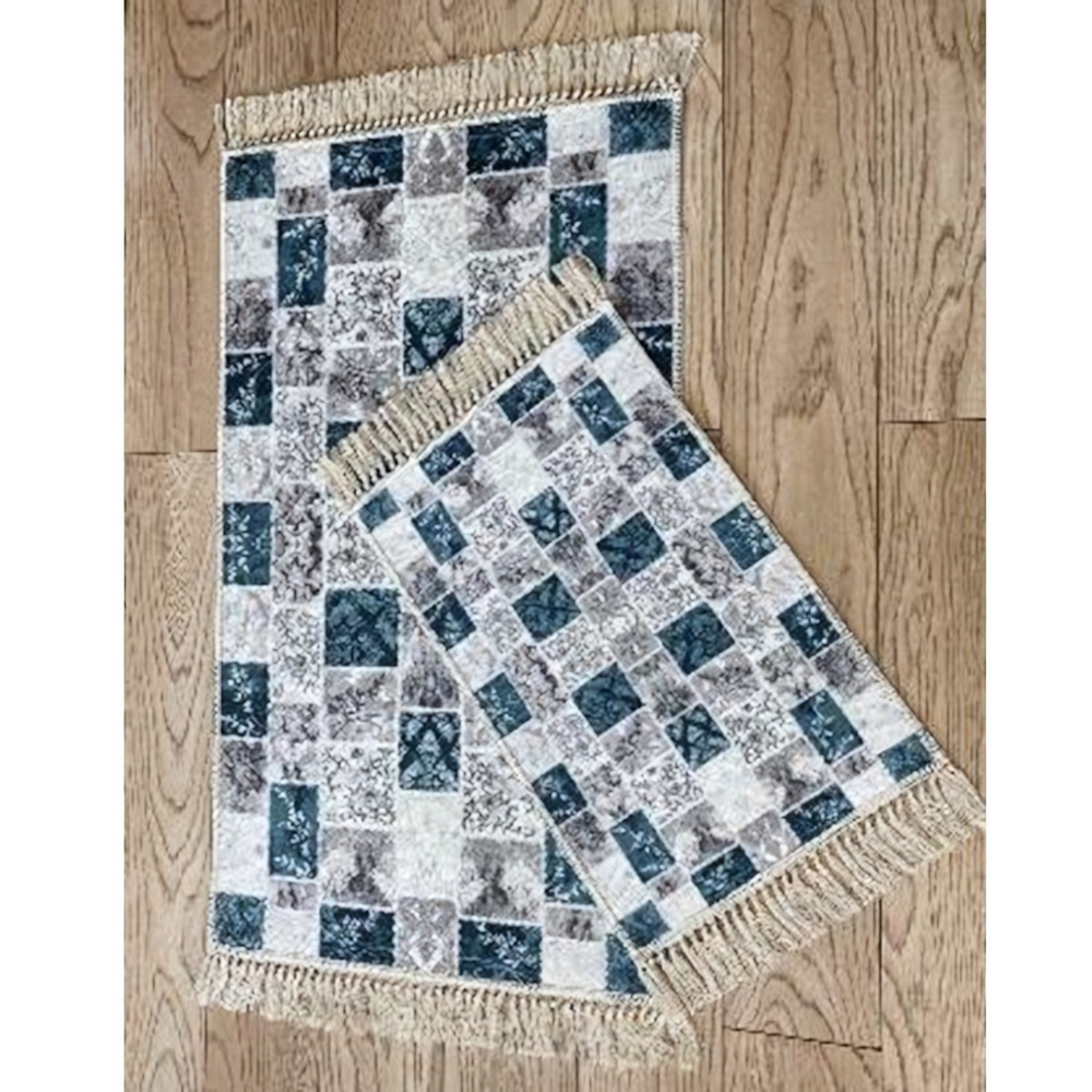 Набор ковриков DECORATIVE цифровая печать с бахромой 55*85+45*55 6592-2