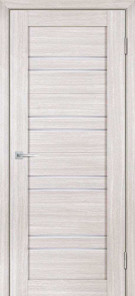 Дверь Лайт-19 nanotex / Цвет Лиственница белая / белый сатинат / Двери STABILE PORTE