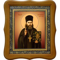 Серапион (Черных) Амурский, священномученик. Икона на холсте.