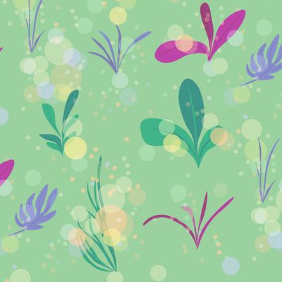 разноцветные листочки и круги