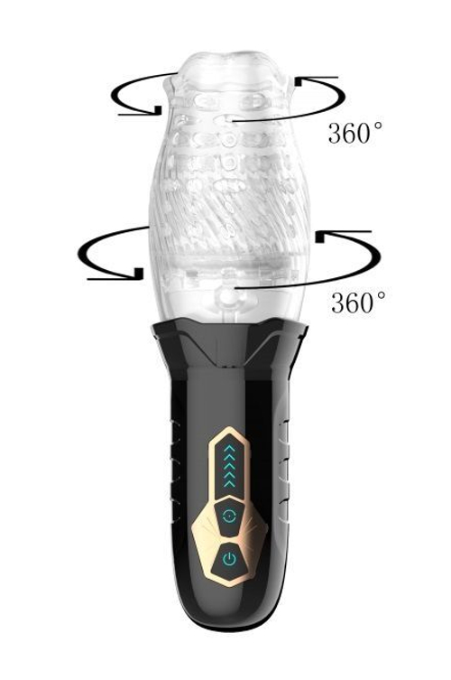Вибромастурбатор Secwell SW1067, ротация+вибрация, 8 см