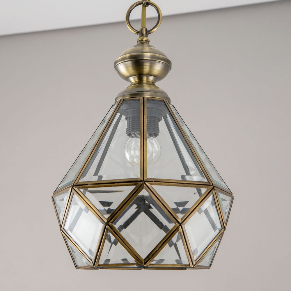 Citilux Витра-1 CL442110 Подвесной светильник витражный Бронза