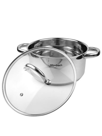 Кастрюля 4 л. из нержавеющей стали Ofenbach NB 100526 с крышкой