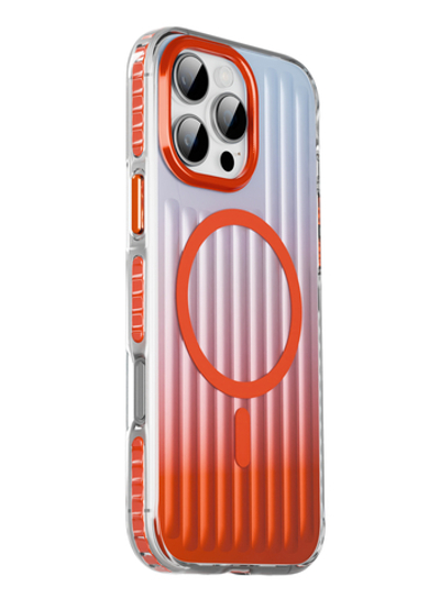 Чехол Gurdini Ocean Case с поддержкой MagSafe для iPhone 16 Pro Max (Оранжевый)