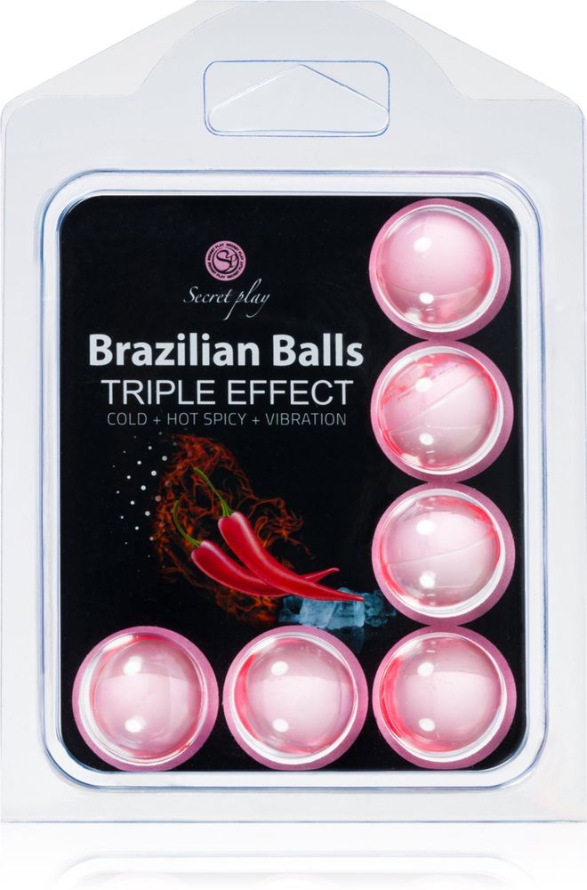 Secret play массажное масло Brazilian 6 Balls Set Triple Effect