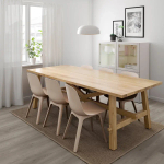 Стол и 6 стульев - MÖCKELBY/МОСКЕLBY/ODGER IKEA / МЕКЕЛЬБИ/ ОДГЕР ИКЕА PS 2012, 235х100х74 см, дерево