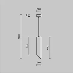 Подвесной светильник Липари / Lipari GU10х1 Maytoni p044pl-01-40gu10-b