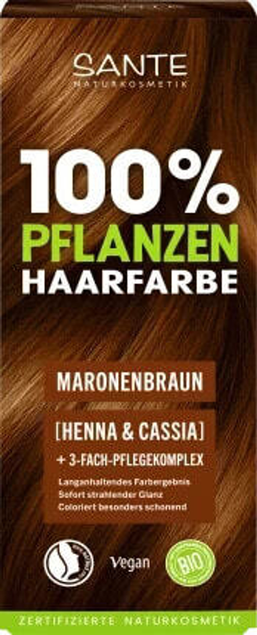 Pflanzenhaarfarbe Maronenbraun, 100 g