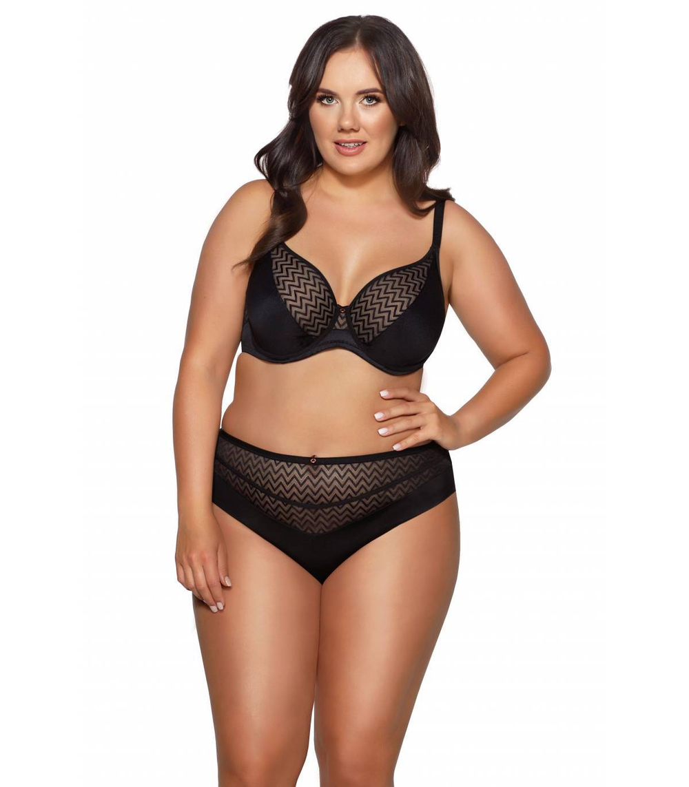 Бюстгальтер-бралетт Innesa с мягкими +size чашками (Размер: 85H) (Цвет: черный)