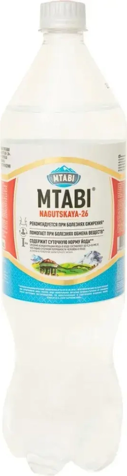 Вода Мтаби лечебно-столовая минеральная, 1,25 л