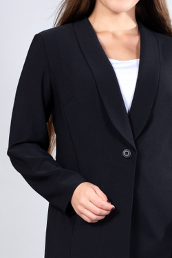 Удлинённый жакет 2795АЕВ, черный #70Ч042795АЕВ