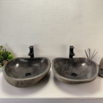 Раковина из речного камня RS-63841 52*48*15 2шт 0127