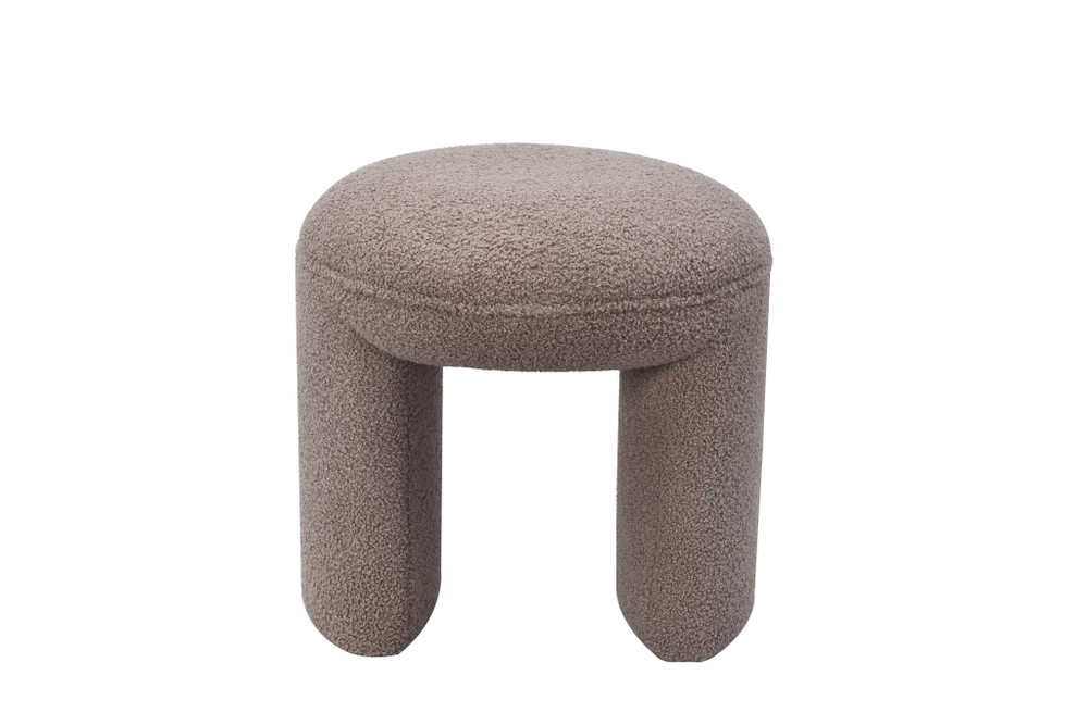 Пуф Garda Decor ТЕДДИ (TEDDY) серый d43*45 см