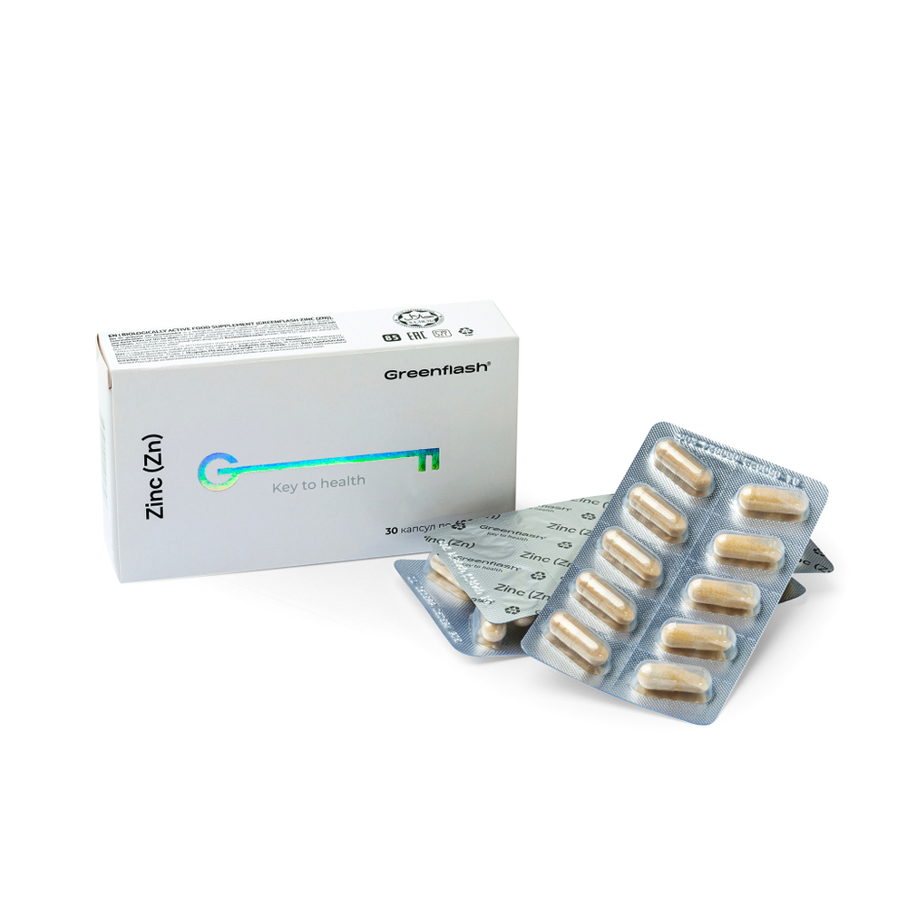 Цинк / Zinc (Zn) , 30 капсул по 496 мг