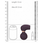 Фиолетовый вакуум-волновой клиторальный стимулятор с вибрацией Irresistible Invincible Purple IRR003PUR