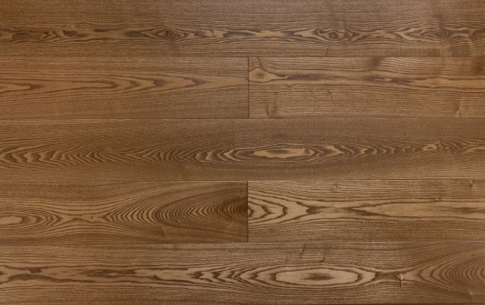 Паркетная доска Ясень Светлый орех Браш Лак 14х189х1860 мм