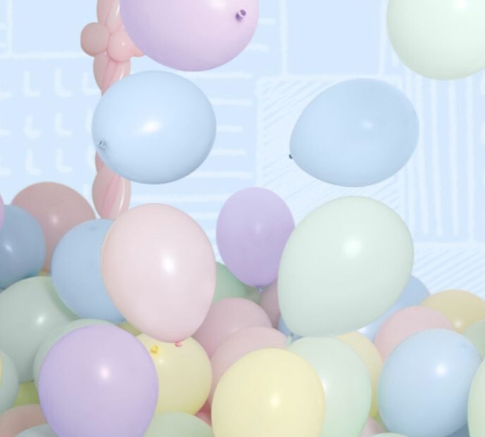 Шар (12"/30 см) Макарунс, Ассорти, пастель 50 шт.