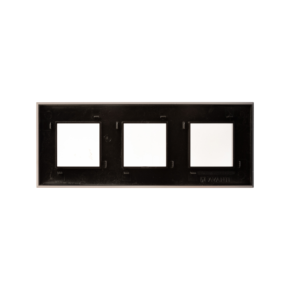 Рамка "Avanti", "Серый жемчуг", 3 поста (6 мод.)