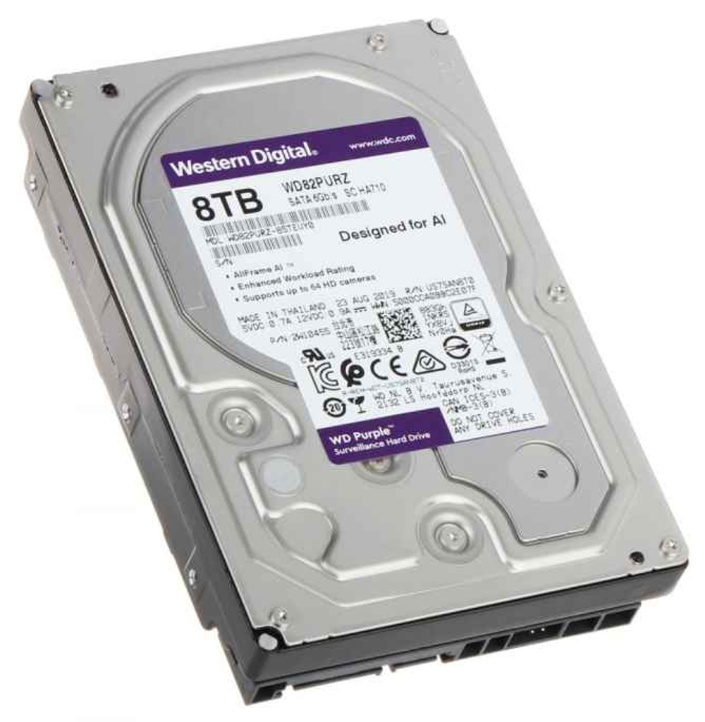 Жесткий диск Western Digital WD Purple 8 ТБ 3,5″ (WD84EJRX)