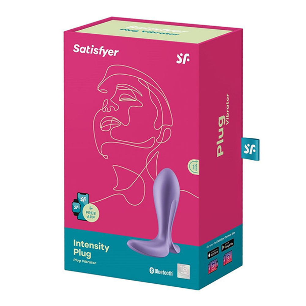 Фиолетовый анальный вибростимулятор 11,3см Satisfyer Intensity Plug