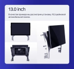 Магнитола Toyota Camry 50 2011-2014 (рамка серебристо-черная 9) - Teyes CC3-2K-360 монитор 13" 2K QLED на Android 10, 6Гб+128Гб, CarPlay, 4G SIM-слот, 4 камеры в комплекте