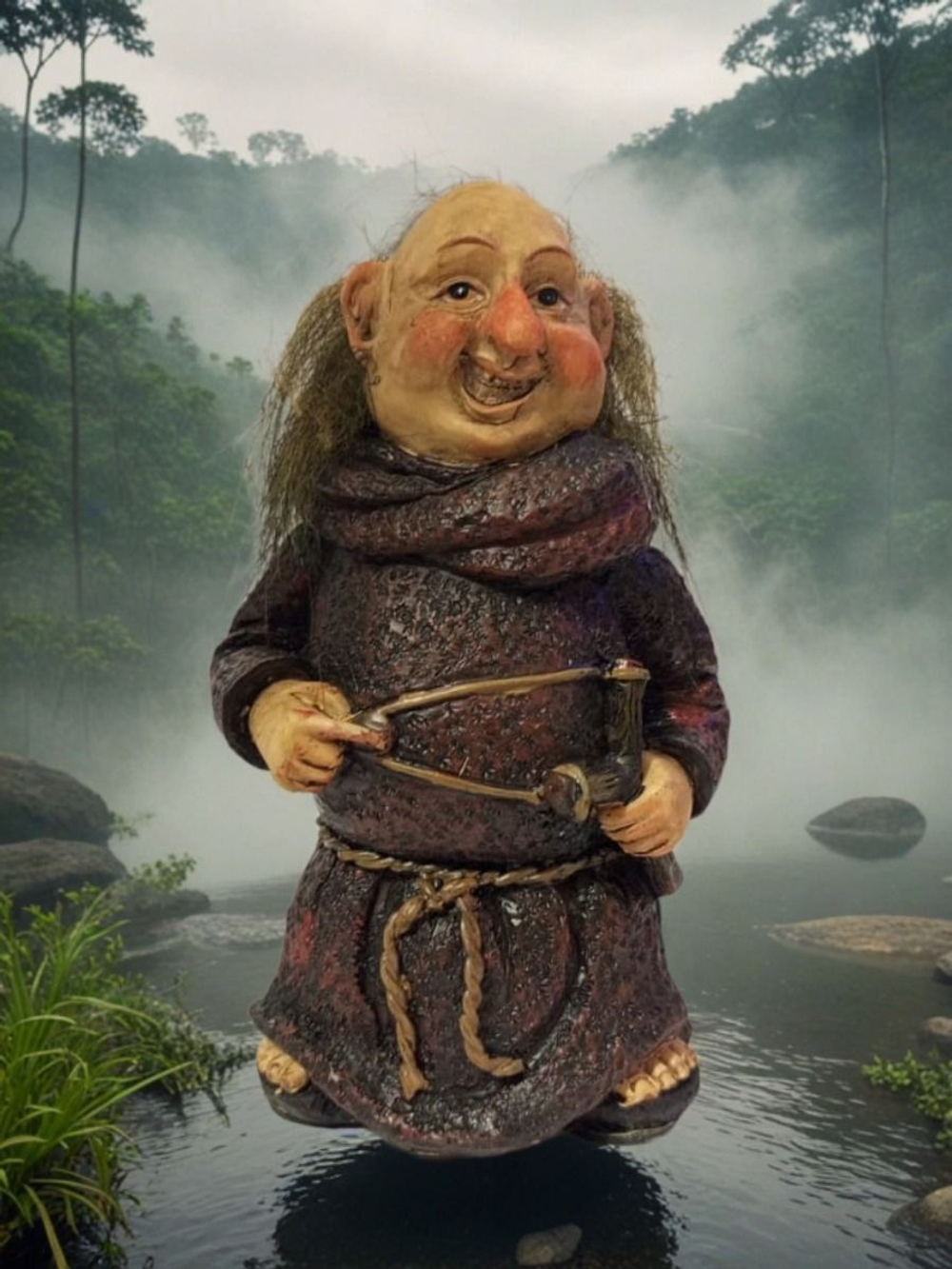 Статуэтка норвежский тролль-монах