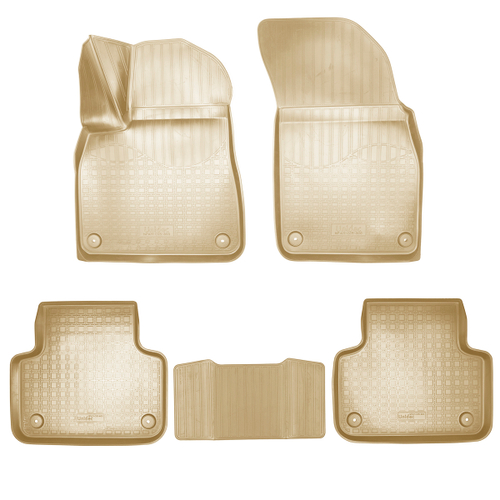 Ковры в салон Norplast/Unidec для Audi Q8 (2018-)Полиуретан,Бежевый,5 мест арт.NPA11-C05-800-B