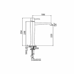 Смеситель для раковины Caprigo Diamante 50-023 Золото