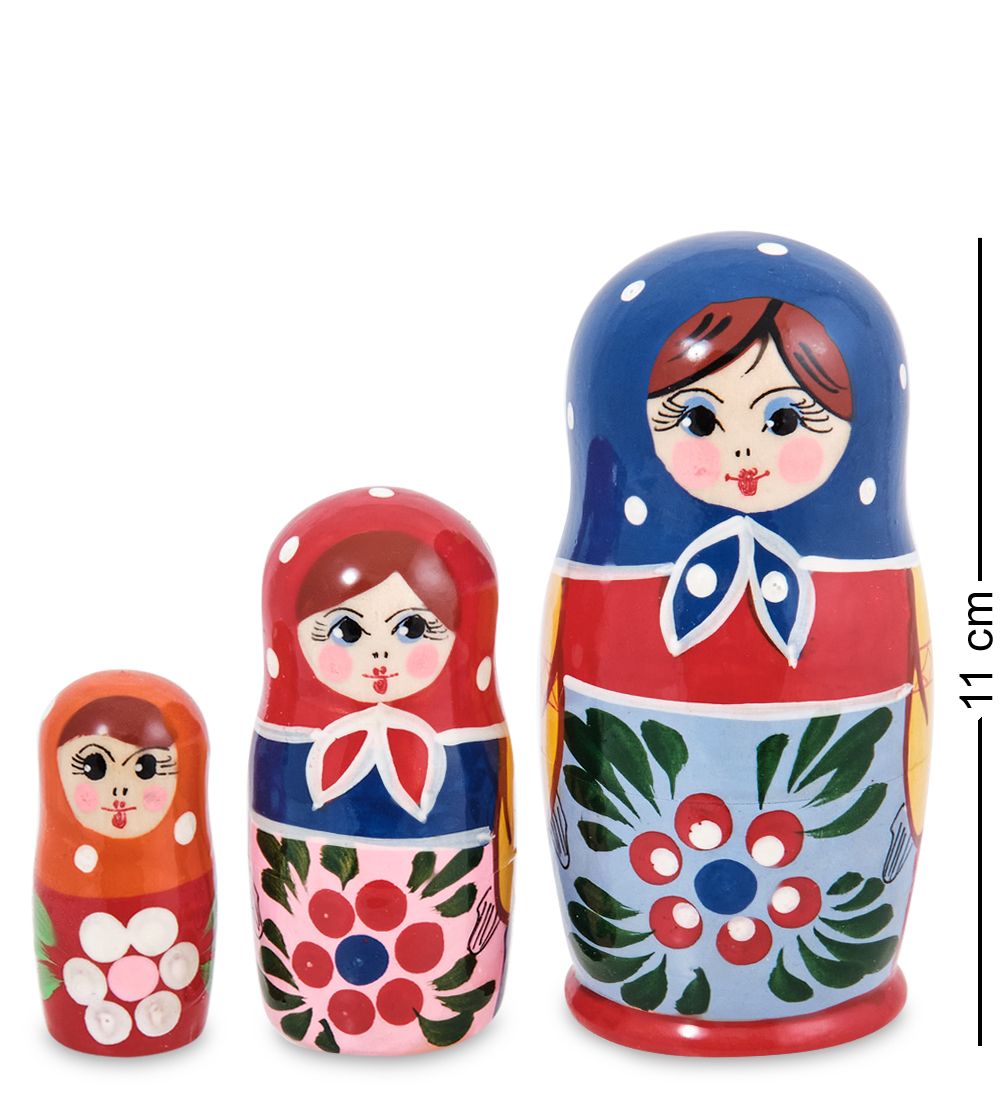 Народные промыслы МР-80/12-E Матрешка 3м «Машенька» (загорская)