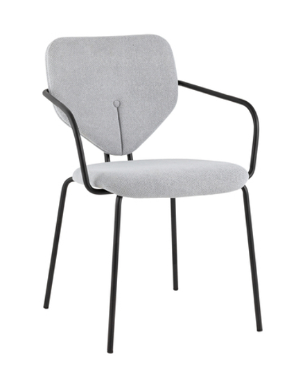 Стул обеденный Masey с подлокотниками серый