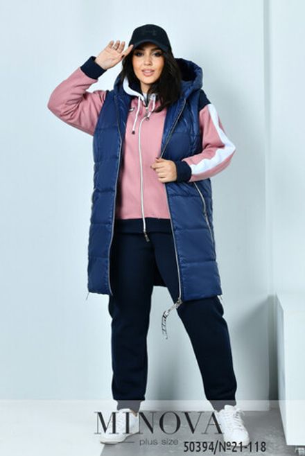 Костюм 21-118-фреза-синий Minova Фото 2