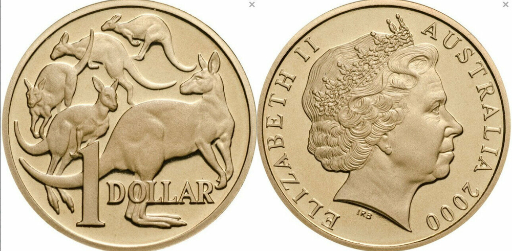 Австралия 1 доллар, 2000-2019 UNC