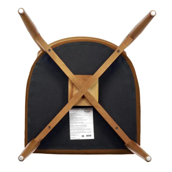 Стул Lucas 3 терракотовый букле с ножками цвета орех