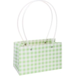 Пакет для цветов и подарков «Гармония» 22*13,5*10 см, зеленый