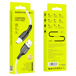 Кабель Borofone BX63 USB-Lightning 2.4А 1м TPE Black/White